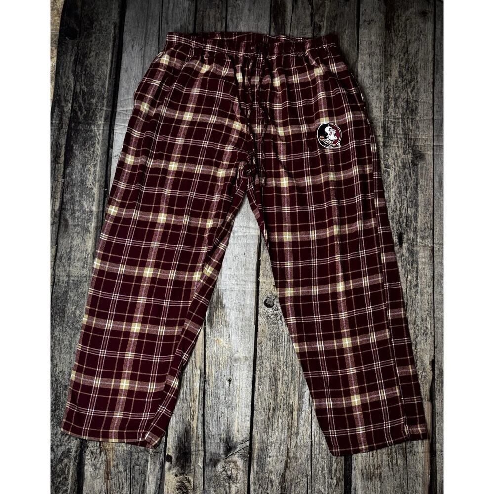 Concepts Sport Florida State Seminoles FSU Plaid Sleep Pants Sleepwear Mens XL